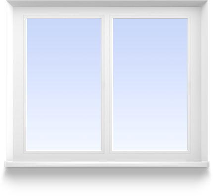Zweiflügelige Fenster
