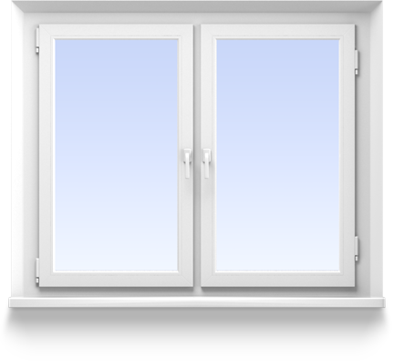 Zweiflügelige Fenster