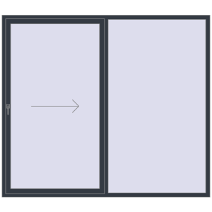 In den Warenkorb Terrassentüren 2400x2100 mm REHAU SYNEGO SLIDE ANTHRACITE_GREY_STRUKTURAL beidseitig