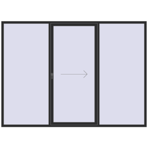 In den Warenkorb Terrassentüren 3020x2200 mm Patio door (REHAU Brillant Design) BLACK_STRUCTURAL beidseitig