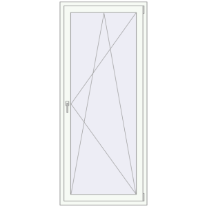 In den Warenkorb Balkontüren 900x2050 mm KORSA BASE (REHAU Euro-Design 60) BALKON DOOR RAL 9016 Traffic white beidseitig