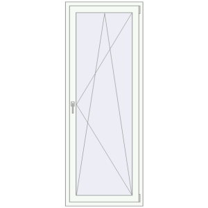 In den Warenkorb Balkontüren 800x2100 mm KORSA ENERGY-SAVING (REHAU SYNEGO MD) BALKON DOOR RAL 9016 Traffic white beidseitig