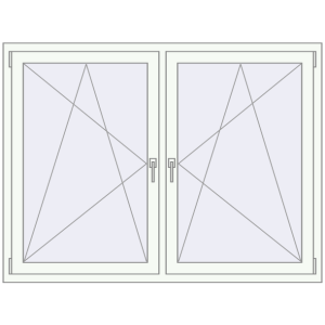 In den Warenkorb Kipp und Drehfenster 1600x1200 mm REHAU  BRILLANT RAL 9016 Traffic white beidseitig