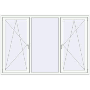 In den Warenkorb Kipp und Drehfenster 2100x1400 mm REHAU EURO70