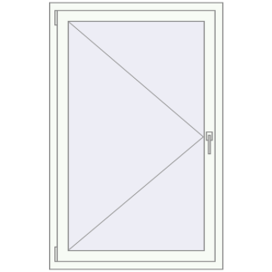 In den Warenkorb Kipp und Drehfenster 900x1400 mm REHAU  BRILLANT RAL 9016 Traffic white beidseitig