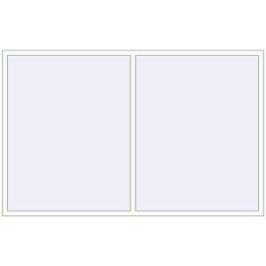 Kunststofffenster 2600x1650 mm Zweiblättrig. Sicht von innen In den Warenkorb Kipp und Drehfenster 2600x1650 mm REHAU BRILLANT RAL 9016 Traffic white beidseitig