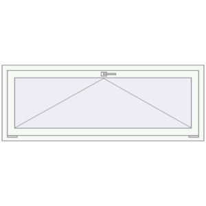 In den Warenkorb Kipp und Drehfenster 1600x600 mm REHAU EURO70 RAL 9016 Traffic white beidseitig