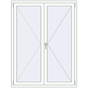 In den Warenkorb Kipp und Drehfenster 1250x1650 mm REHAU  BRILLANT RAL 9016 Traffic white beidseitig