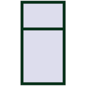 In den Warenkorb Kipp und Drehfenster 800x1500 mm REHAU EURO70 MOSS_GREEN beidseitig