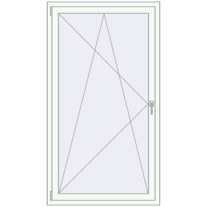 In den Warenkorb Kipp und Drehfenster 1000x1755 mm REHAU ENERGY-SAVING SYNEGO MD RAL 9016 Traffic white beidseitig