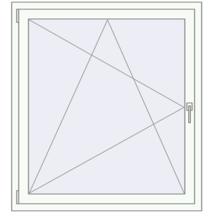 In den Warenkorb Kipp und Drehfenster 1070x1220 mm REHAU SYNEGO MD 80 RAL 9016 Traffic white beidseitig