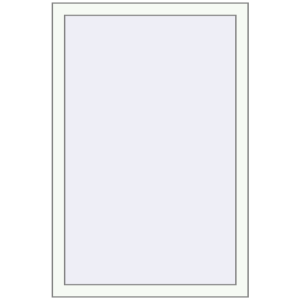 Kunststofffenster 800x1200 mm Einzelnes Blatt. Sicht von innen In den Warenkorb Kipp und Drehfenster 800x1200 mm REHAU SYNEGO MD 80 RAL 9016 Traffic white beidseitig