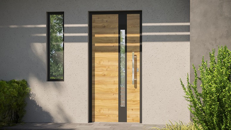 Aluminiumtüren zur Wohnung
