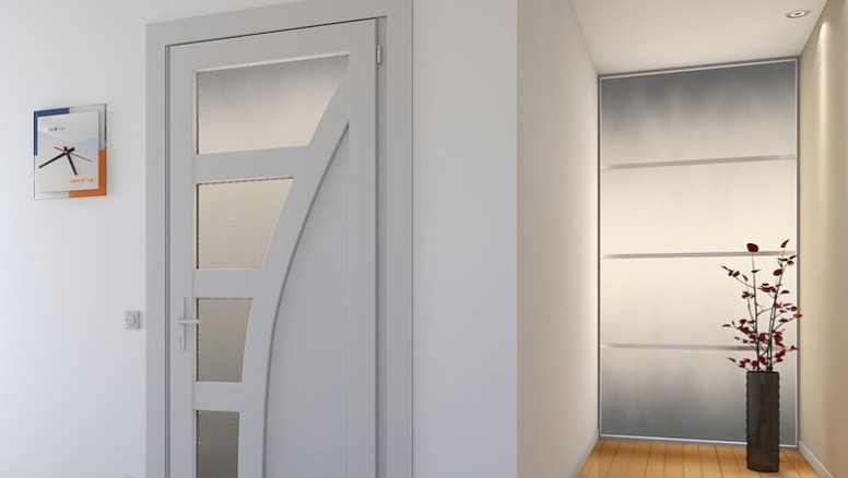 Kunststofftür zum Schlafzimmer