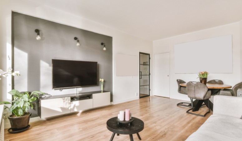 Kunststofftür zum Wohnzimmer