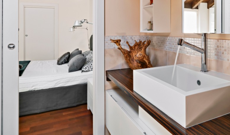 Schiebetür zum Schlafzimmer