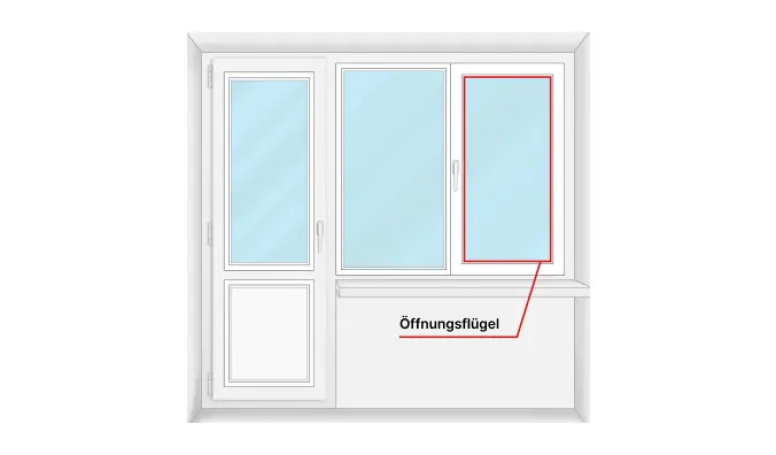 Balkonelement mit Drehkippfenster