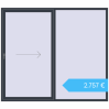 Preisgestaltung Terrassentüren 2400x2100 mm REHAU SYNEGO SLIDE ANTHRACITE_GREY_STRUKTURAL beidseitig. Preis: 2.757,01 €