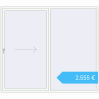 Preisgestaltung Terrassentüren 2500x2200 mm REHAU SYNEGO SLIDE RAL 9016 Traffic white beidseitig. Preis: 2.554,55 €