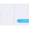 Preisgestaltung Terrassentüren 3000x2250 mm PATIO DOOR REHAU SYNEGO RAL 9016 Traffic white beidseitig. Preis: 2.974,58 €