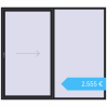 Preisgestaltung Terrassentüren 2500x2200 mm REHAU SYNEGO SLIDE BLACK_ULTI-MATT beidseitig. Preis: 2.554,55 €