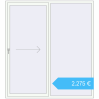 Preisgestaltung Terrassentüren 2000x2200 mm PATIO DOOR REHAU BRILLANT DESIGN RAL 9016 Traffic white beidseitig. Preis: 2.274,89 €