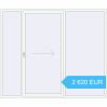 Preisgestaltung Terrassentüren 2600x2200 mm Patio door (REHAU SYNEGO) RAL 9016 Traffic white beidseitig. Preis: 2 620.05 EUR