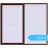 Preisgestaltung Terrassentüren 2500x2200 mm REHAU SYNEGO SLIDE BLACK_CHERRY beidseitig. Preis: 2.554,55 €