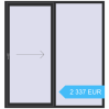 Preisgestaltung Terrassentüren 1980x2120 mm Patio door (REHAU Brillant Design) ANTHRACITE_GREY_GLATT beidseitig. Preis: 2 336.98 EUR