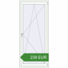 Preisgestaltung Balkontüren 900x2050 mm KORSA BASE (REHAU Euro-Design 60) BALKON DOOR RAL 9016 Traffic white beidseitig. Preis: 239.14 EUR