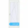 Preisgestaltung Balkontüren 800x2100 mm KORSA ENERGY-SAVING (REHAU SYNEGO MD) BALKON DOOR RAL 9016 Traffic white beidseitig. Preis: 335.61 EUR