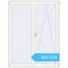 Preisgestaltung Balkontüren 1600x2100 mm KORSA ENERGY-SAVING (REHAU SYNEGO MD) BALKON DOOR RAL 9016 Traffic white beidseitig. Preis: 683.99 EUR