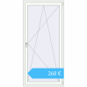 Preisgestaltung Balkontüren 1000x2100 mm BALCONY DOOR REHAU EURO 60 RAL 9016 Traffic white beidseitig. Preis: 268,07 €