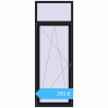 Preisgestaltung Balkontüren 900x2500 mm KORSA BASE (REHAU Euro-Design 60) BALKON DOOR BLACK_COOL_110L-2 beidseitig. Preis: 392,71 €