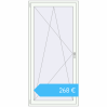 Preisgestaltung Balkontüren 1000x2100 mm BALCONY DOOR REHAU EURO 60 RAL 9016 Traffic white beidseitig. Preis: 268,07 €