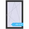 Preisgestaltung Balkontüren 1200x1950 mm KORSA BASE (REHAU Euro-Design 60) BALKON DOOR BLACK_STRUCTURAL beidseitig. Preis: 485.2 EUR