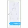Preisgestaltung Balkontüren 1000x2100 mm KORSA BASE (REHAU Euro-Design 60) BALKON DOOR RAL 9016 Traffic white beidseitig. Preis: 253.45 EUR