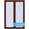 Preisgestaltung Balkontüren 1500x2100 mm KORSA ENERGY-SAVING (REHAU SYNEGO MD) BALKON DOOR BLACK_CHERRY beidseitig. Preis: 904.92 EUR