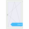 Preisgestaltung Balkontüren 1200x2100 mm BALCONY DOOR REHAU EURO 70 RAL 9016 Traffic white beidseitig. Preis: 374,15 €