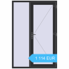 Preisgestaltung Haustüren 1400x2100 mm DOOR KORSA OPTIMUM (REHAU Brillant Design) ANTHRACITE_GREY_GLATT beidseitig. Preis: 1 113.76 EUR