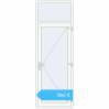 Preisgestaltung Haustüren 900x2600 mm DOOR OPTIMUM REHAU BRILLANT RAL 9016 Traffic white beidseitig. Preis: 866,42 €