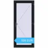 Preisgestaltung Einfach und Doppelglasschwingtüren 1000x2300 mm INTERIOR door (Т94/60) opens to the outside BLACK_COOL_110L-2 beidseitig. Preis: 558.14 EUR