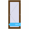 Preisgestaltung Einfach und Doppelglasschwingtüren 1000x2300 mm REHAU BASE 60 TERRACE (Т94) WALNUT beidseitig. Preis: 590,34 €
