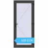 Preisgestaltung Einfach und Doppelglasschwingtüren 1000x2300 mm INTERIOR door (Т94/60) opens to the outside BASALT_GREY beidseitig. Preis: 558.14 EUR