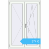 Preisgestaltung Kipp und Drehfenster 1000x1500 mm REHAU  BRILLANT RAL 9016 Traffic white beidseitig. Preis: 373,85 €