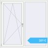 Preisgestaltung Kipp und Drehfenster 1600x1600 mm REHAU BRILLANT DESIGN RAL 9016 Traffic white beidseitig. Preis: 389,21 €