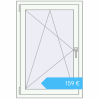 Preisgestaltung Kipp und Drehfenster 750x1100 mm REHAU ENERGY-SAVING SYNEGO MD RAL 9016 Traffic white beidseitig. Preis: 159,00 €