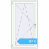 Preisgestaltung Kipp und Drehfenster 800x1500 mm REHAU OPTIMUM EURO-DESIGN 70 RAL 9016 Traffic white beidseitig. Preis: 154,00 €