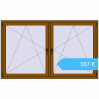 Preisgestaltung Kipp und Drehfenster 2000x1200 mm REHAU OPTIMUM EURO-DESIGN 70 GOLDEN OAK beidseitig. Preis: 586,64 €