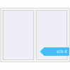 Preisgestaltung Kipp und Drehfenster 1600x1250 mm Aluprof MB86 (aluminum) RAL 9016 Traffic white beidseitig. Preis: 676,36 €